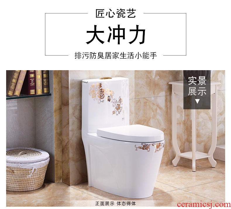 Koh larn, qi siphon American art ordinary household ceramic toilet implement european-style luxury adult pumping