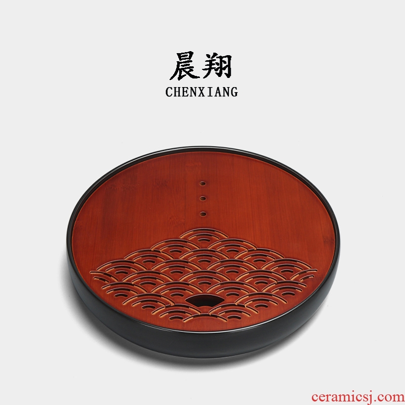 Chen xiang creative carbonized bamboo household water storage ground embedded circular dry bubble taichung ceramic restoring ancient ways
