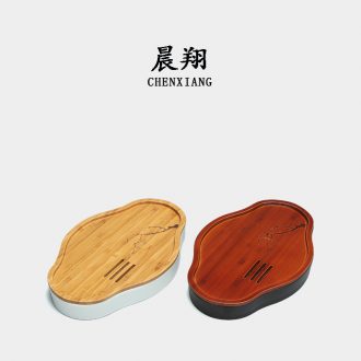 Chen xiang antique Chinese style store pot bearing carbonized bamboo saucer contracted dry bubble pot of ceramic to restore ancient ways small tea tray