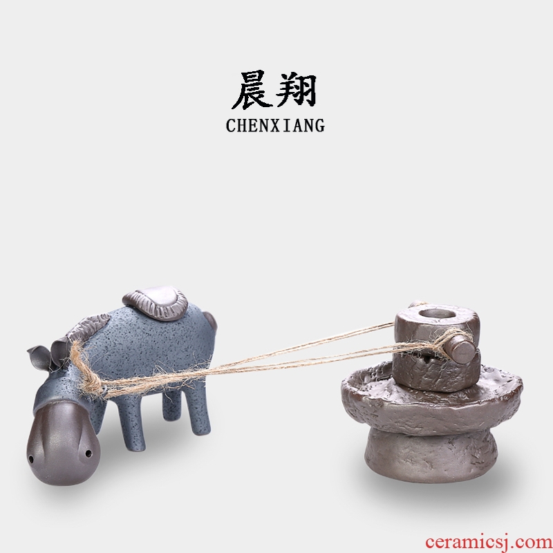 Chen xiang personality back incense back present donkey fair creative home furnishing articles the censer ceramic arts and crafts