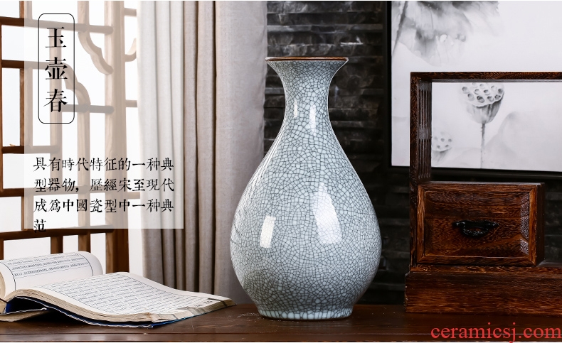 Jingdezhen ceramics vase antique wine accessories kiln crack sitting room office furnishing articles household act the role ofing is tasted