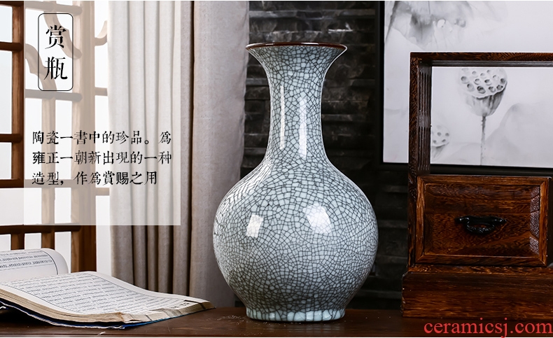 Jingdezhen ceramics vase antique wine accessories kiln crack sitting room office furnishing articles household act the role ofing is tasted