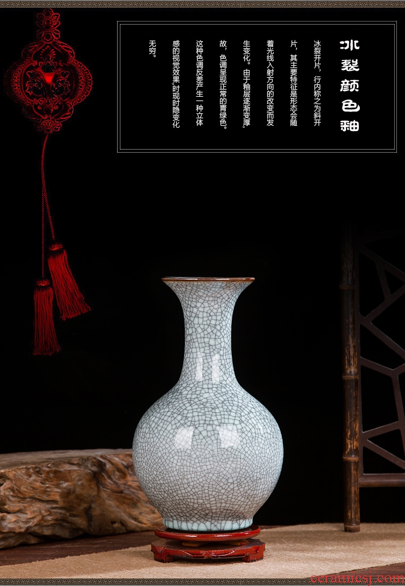 Jingdezhen ceramics vase antique wine accessories kiln crack sitting room office furnishing articles household act the role ofing is tasted