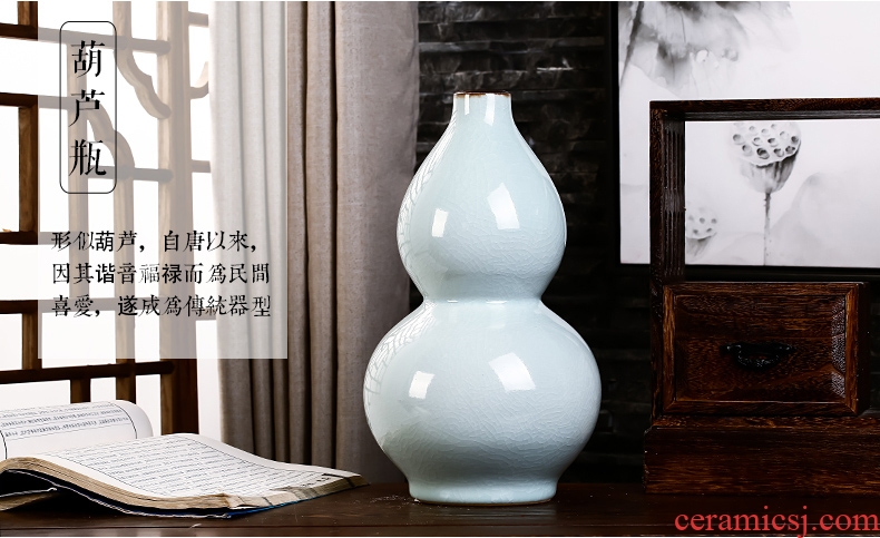 Jingdezhen ceramics vase white archaize crack of the sitting room TV ark wine accessories furnishing articles household act the role ofing is tasted