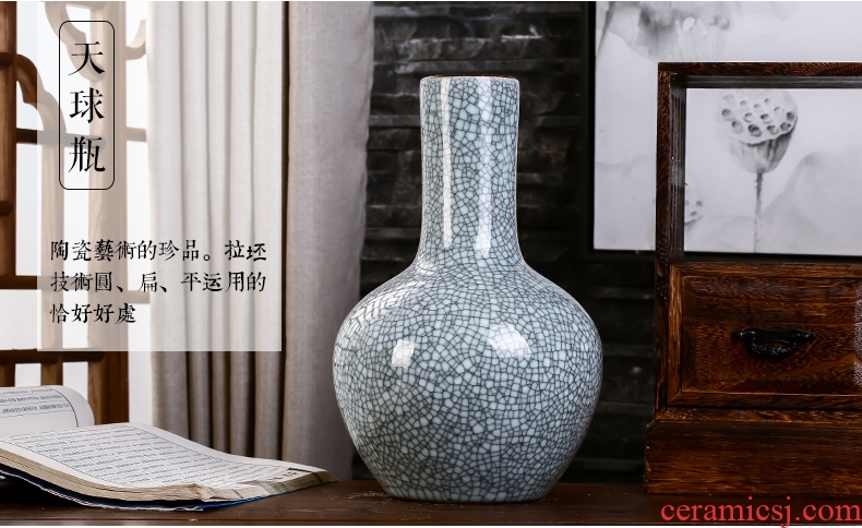 Jingdezhen ceramics vase antique wine accessories kiln crack sitting room office furnishing articles household act the role ofing is tasted