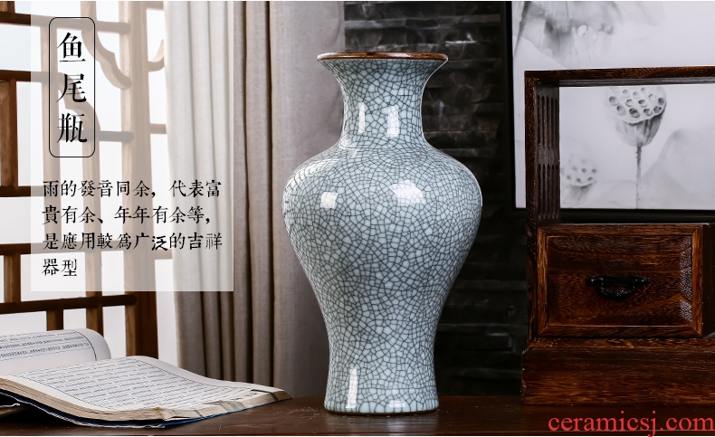 Jingdezhen ceramics vase antique wine accessories kiln crack sitting room office furnishing articles household act the role ofing is tasted