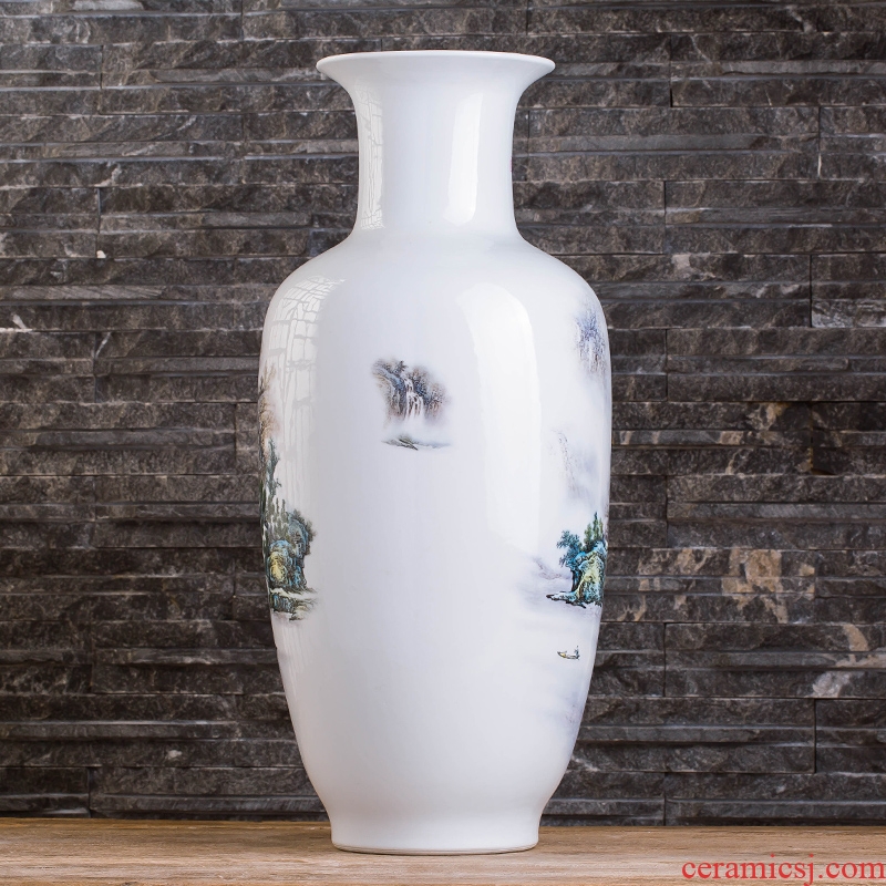 Chinese landscape painting large vases, flower arrangement of jingdezhen ceramics home sitting room porch study adornment furnishing articles