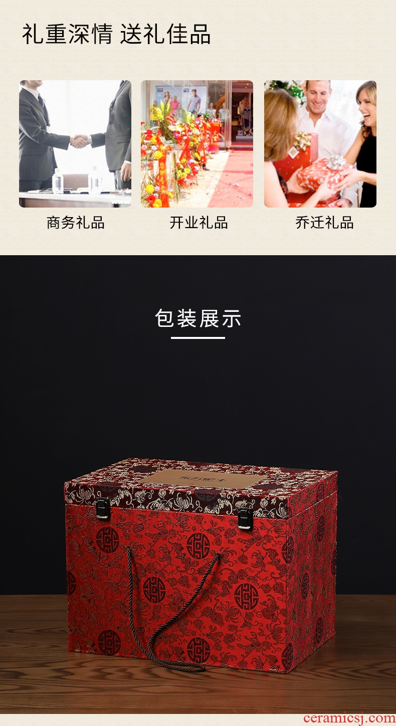 Oriental clay ceramic cabbage place to live in the living room TV cabinet wine cabinet decoration/best wealth together