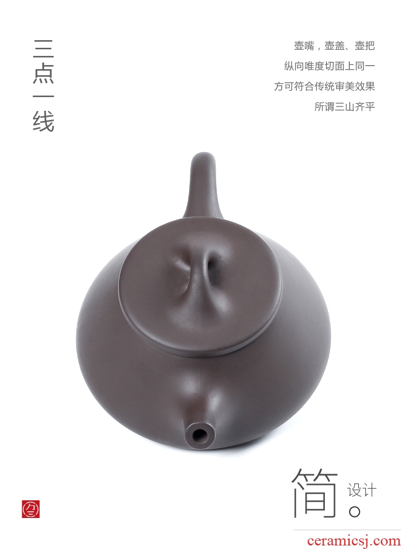 Three thousand ceramic tea village beauty make tea pot of yixing purple sand pot of purple clay manually single pot of kung fu tea pot