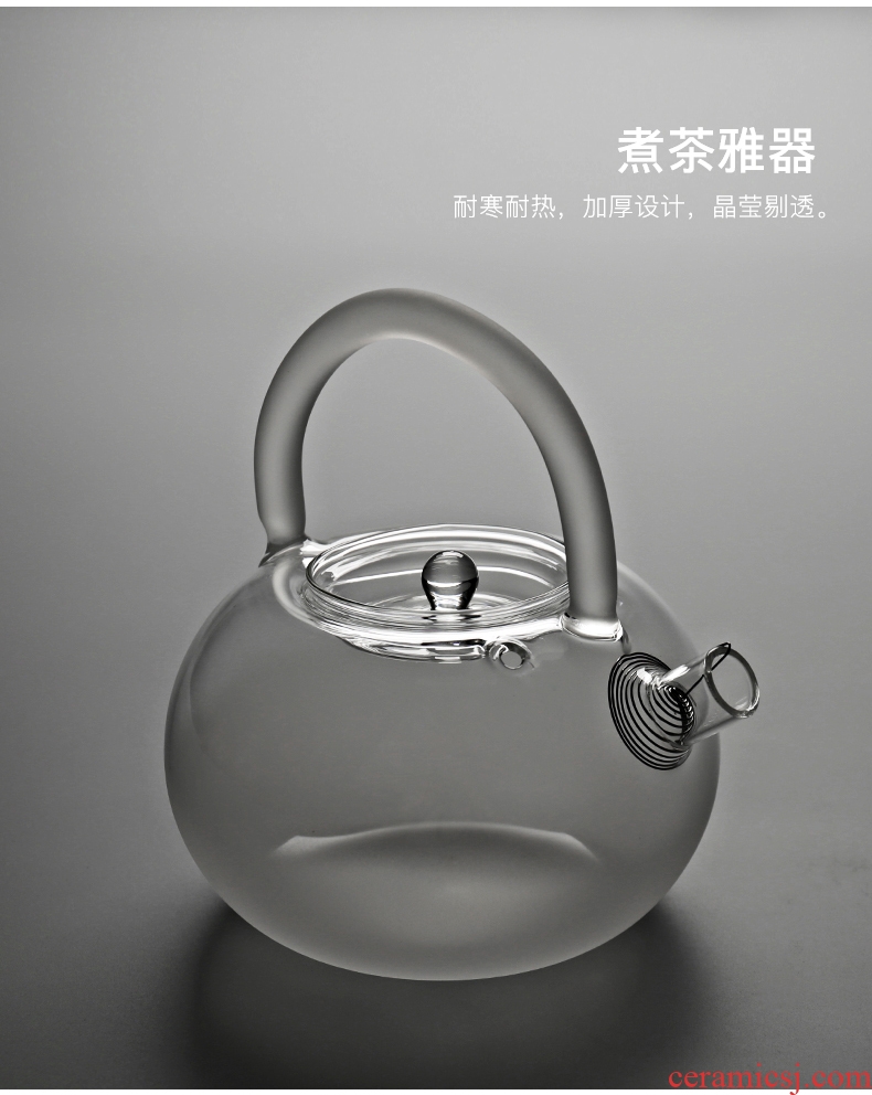 Is good source Japanese cooking ware ceramic electric TaoLu heat-resistant glass tea kettle black tea scented tea tea set the teapot