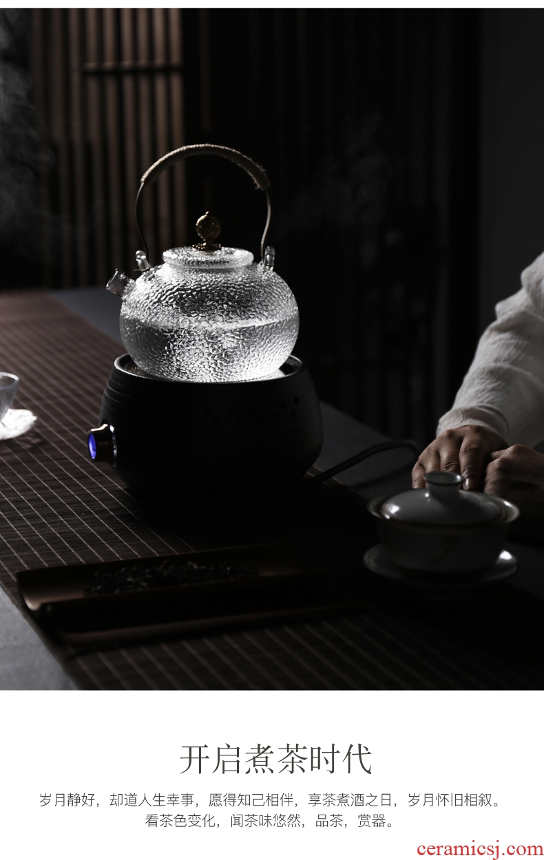 Is good source Japanese cooking ware ceramic electric TaoLu heat-resistant glass tea kettle black tea scented tea tea set the teapot