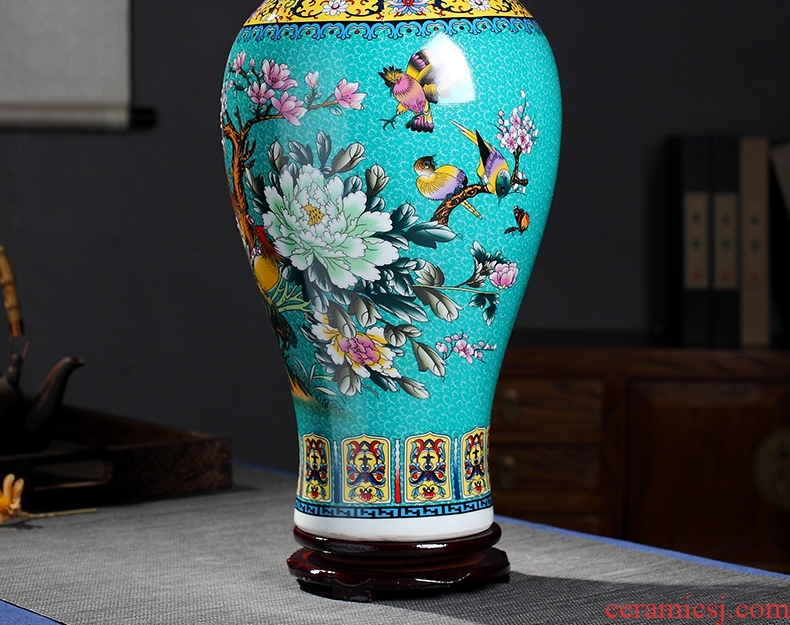 Archaize yongzheng vases furnishing articles of jingdezhen ceramic home flower arranging office sitting room adornment porcelain arts and crafts