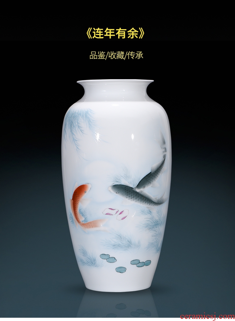 Jingdezhen ceramics vase sitting room place flower arrangement for years more than TV ark of new Chinese style household adornment ornament