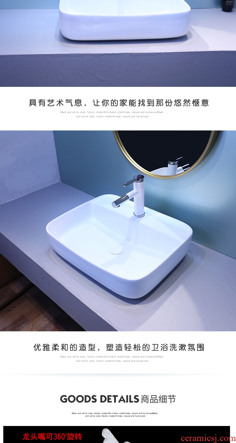 The stage basin sink ceramic lavatory toilet wash gargle circular art basin north European household basin