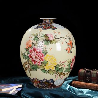 Jingdezhen ceramic Chinese style furnishing articles hand-painted vases creative flower arrangement home sitting room adornment handicraft decoration collection