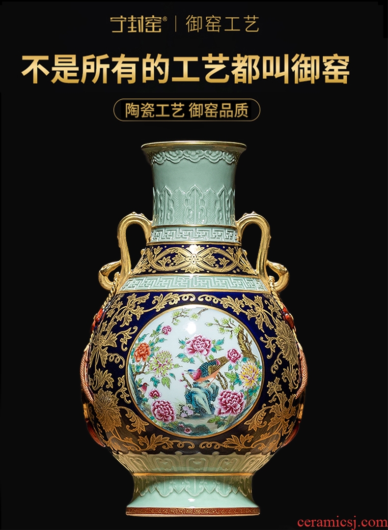 Better sealed kiln jingdezhen ceramics vase offerings blue paint Chinese antique hand-painted process rich ancient frame place adorn article