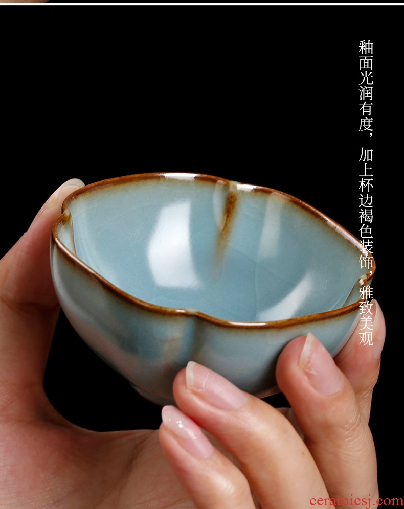 Tea seed cups sliced open ru kiln owners who can provide a kung fu tea set your porcelain small single archaize ceramic cups sample tea cup