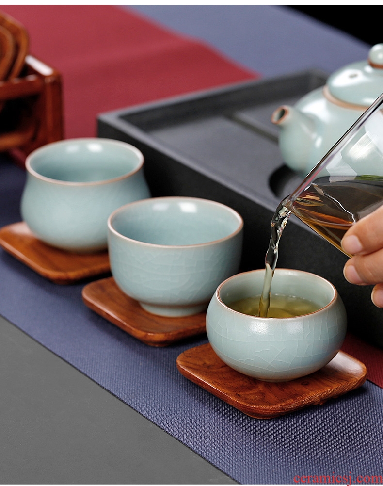 Tea seed your kiln kung fu tea cups meditation cups sliced open crack ceramic sample tea cup your porcelain cup size