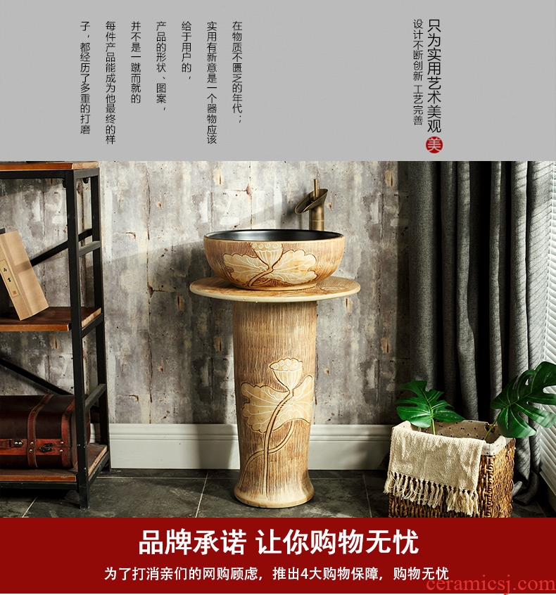 Ceramic basin to post one basin vertical column pillar toilet lavabo, pillar type lavatory floor type