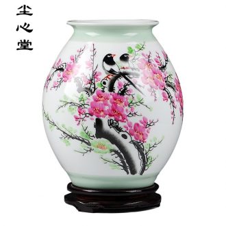 Dust heart of jingdezhen ceramics celebrity virtuosi beaming vase "Han Pinghui master hand