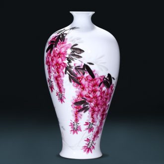 Master of jingdezhen ceramics sabingga sukdun dergici jimbi hand-painted vases, flower arranging the sitting room TV ark adornment furnishing articles