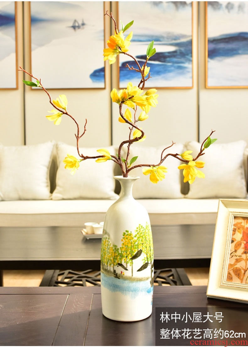 Murphy's new Chinese creative hand-painted ceramic vases, flower art flower arranging machine sitting room ark home furnishing articles