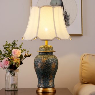 American traditional ceramic lamps fashion contracted sitting room adornment lamp classical example room hotel bedroom berth lamp