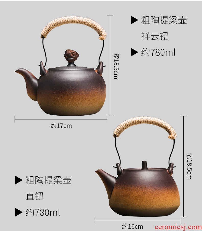 RongShan hall coarse pottery pot boil tea machine electricity TaoLu ceramic heat kettle large girder ceramic POTS permeating the tea stove