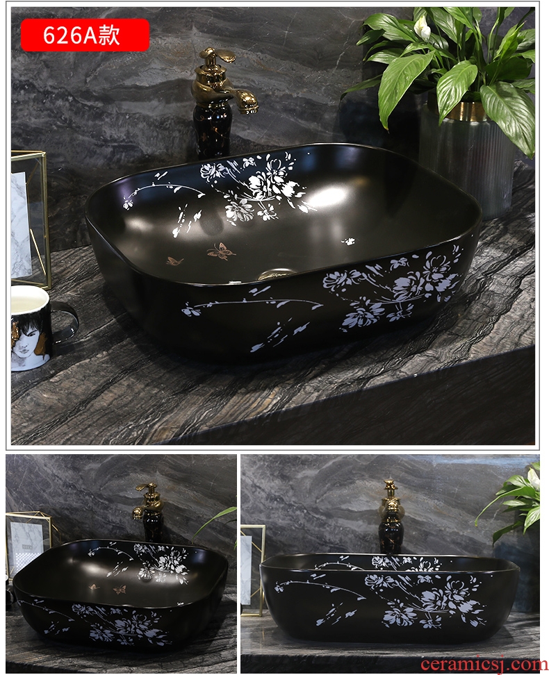 Million birds stage basin ceramic lavabo wash basin bathroom sinks the oval art home of the basin that wash a face