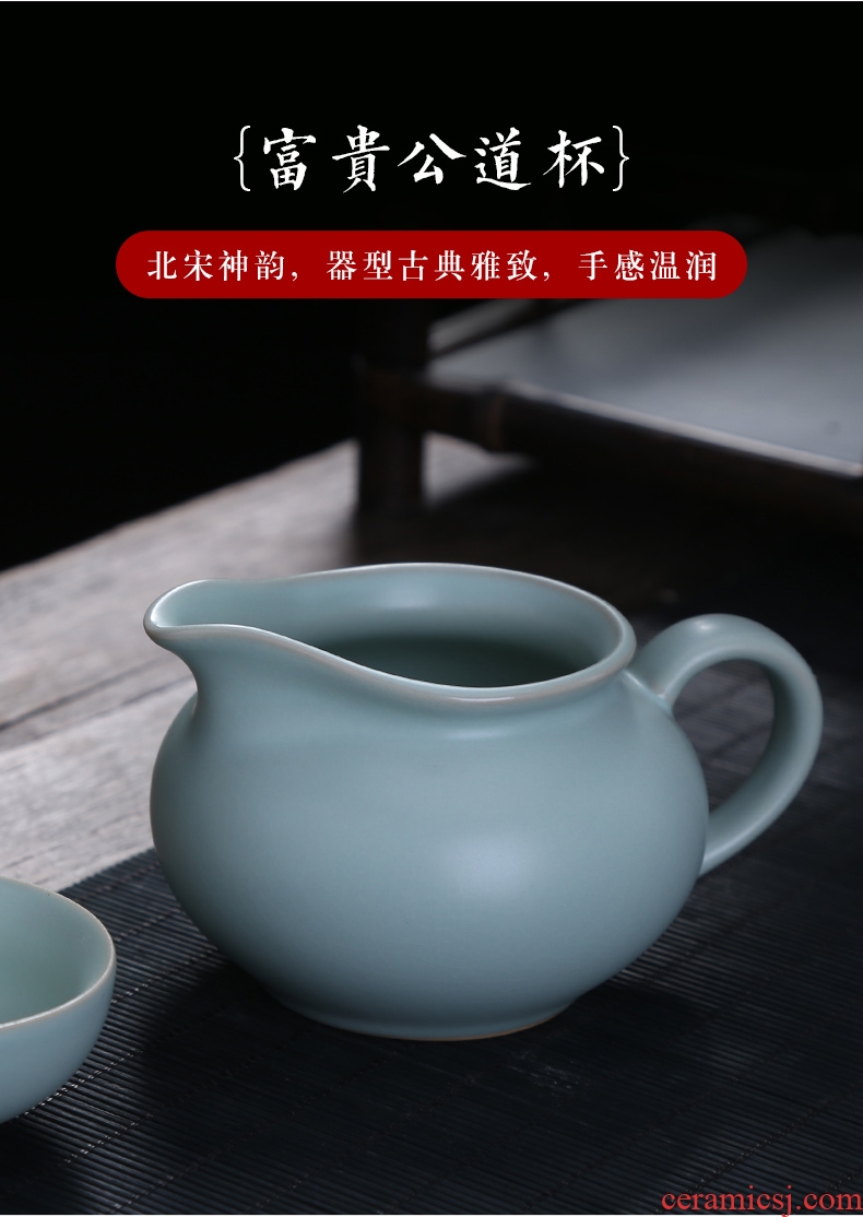 Auspicious industry your kiln tea set office household porcelain ceramic teapot teacup tureen of a complete set of kung fu can raise