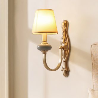 Hilton full copper ceramic wall lamp lights sitting room corridor double wall of bedroom the head of a bed lamp indoor retro contracted