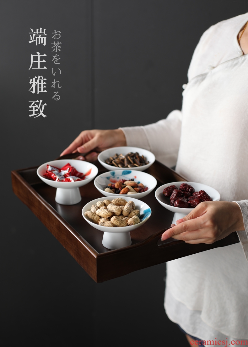Is good source Japanese dessert snacks compote ceramics high tea dish of tea tea fruit nut plate of restoring ancient ways