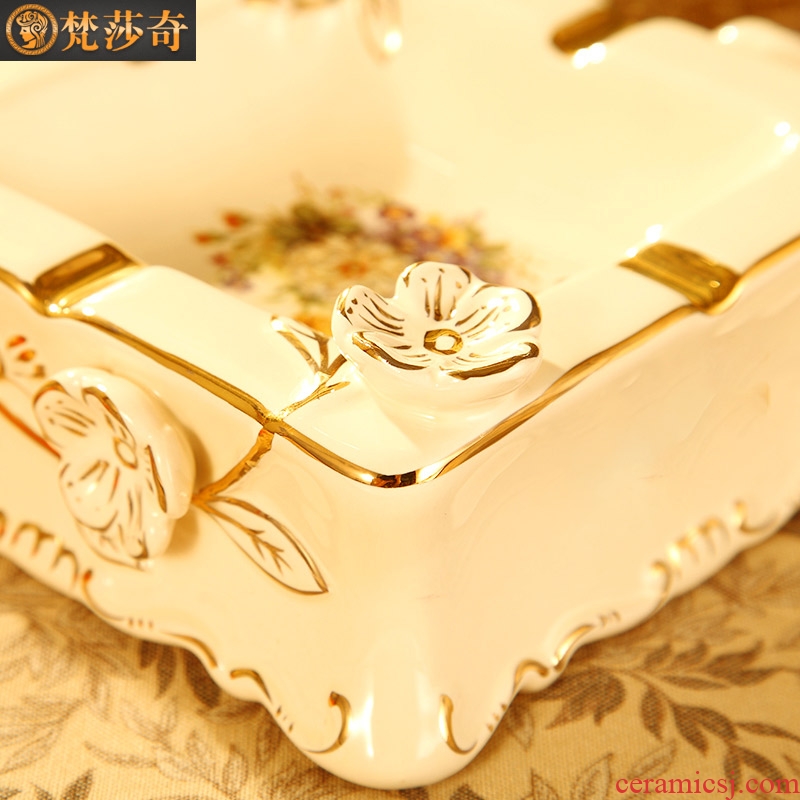 The Vatican Sally's creative personality of Europe type restoring ancient ways furnishing articles ashtray household ceramics square ashtray sitting room tea table decoration