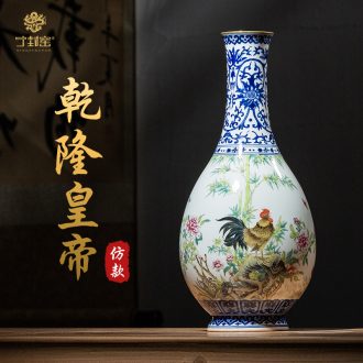 Better sealed kiln jingdezhen home furnishing articles Chinese blue and white porcelain vase water bottle art antique vase household decoration