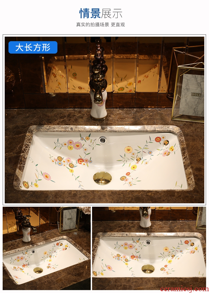 Million square ceramic bird undercounter lavabo that defend bath lavatory pool embedded toilet basin of household sanitary ware