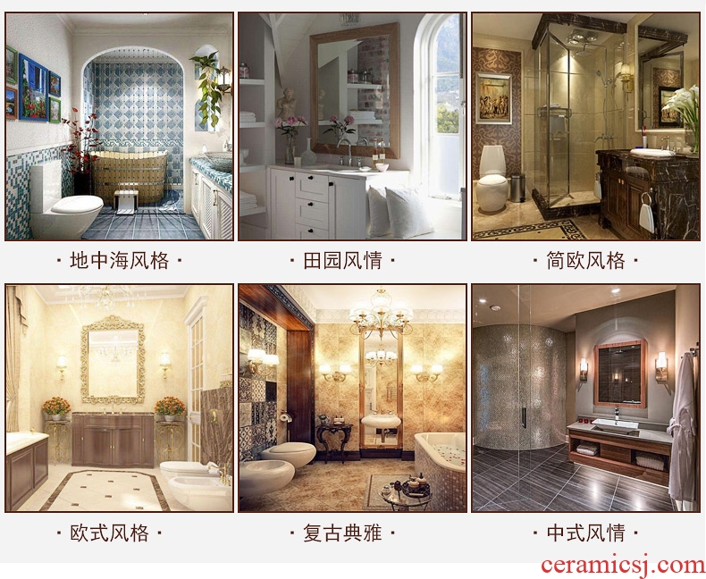 Contracted STDS basin one-piece home ground lavatory ceramic basin of wash one courtyard pillar lavabo balcony