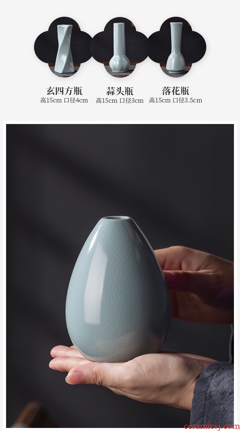 , your kiln cyan porcelain vase day contemporary and contracted flower ware jingdezhen tea flower decorations accessories