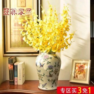 Murphy European new classic atmosphere hand-painted ceramic vase new Chinese style originality bedroom sitting room adornment is placed