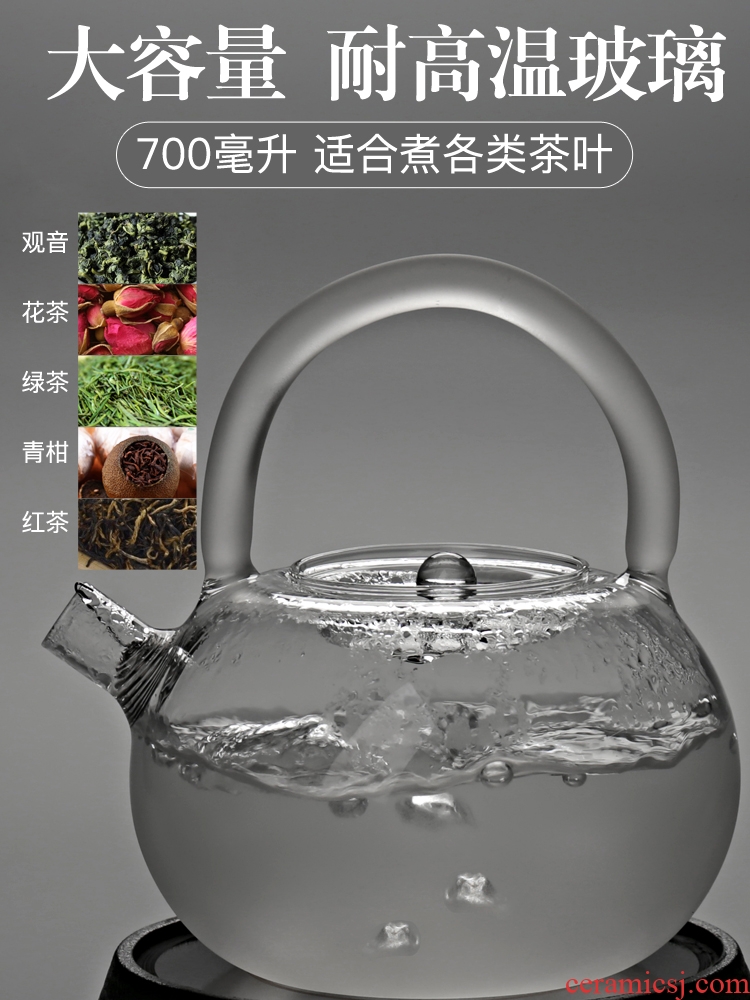 Is good source Japanese cooking ware ceramic electric TaoLu heat-resistant glass tea kettle black tea scented tea tea set the teapot