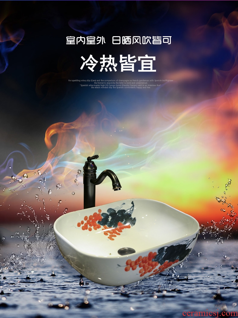 Zhao song European stage basin household oval on the sink American basin European ceramic art basin