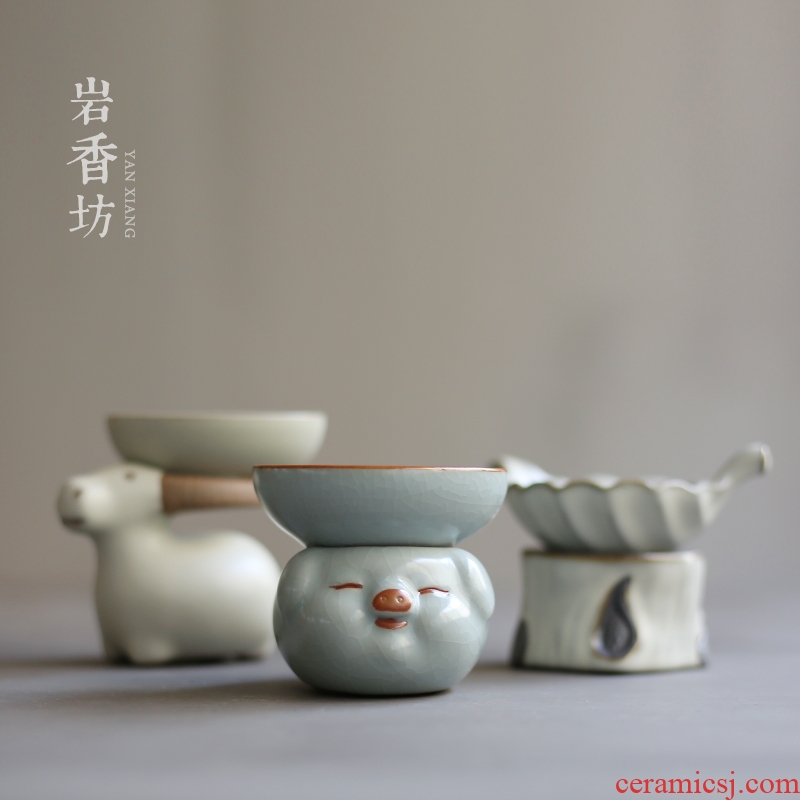 YanXiang fang your kiln lovely pig hot ceramic tea filters) filter tea accessories