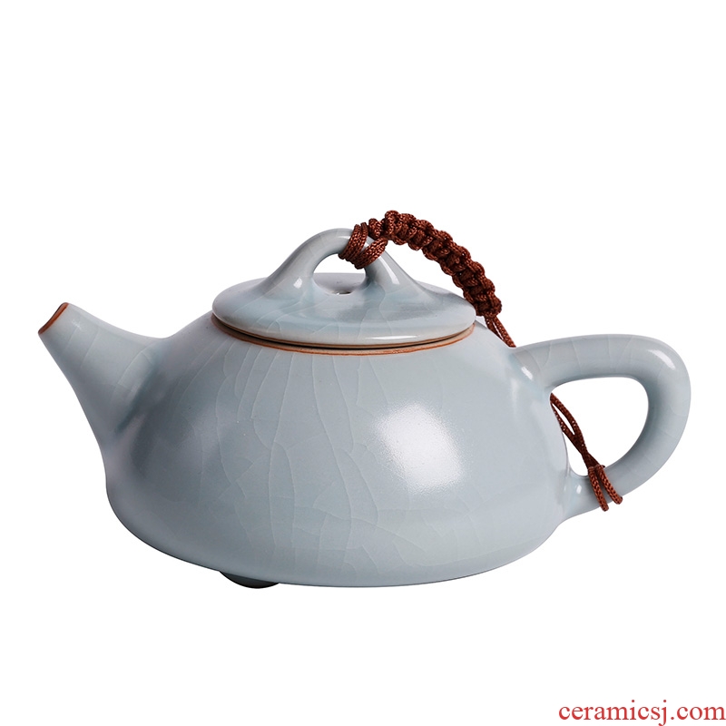 Tea seed your kiln teapot slicing can be a single small pot of ice to crack glaze ceramic teapot your porcelain kung fu tea set stone gourd ladle pot