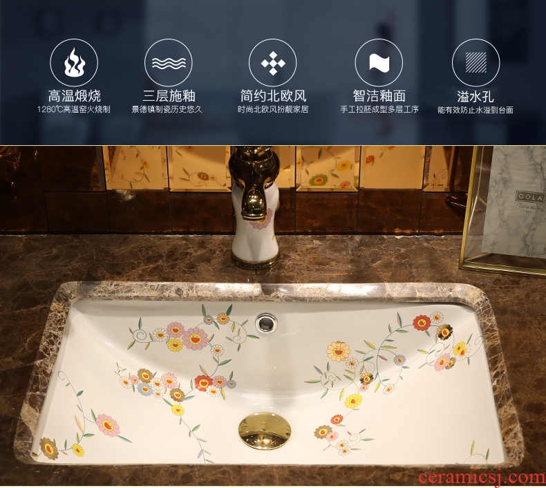 Million square ceramic bird undercounter lavabo that defend bath lavatory pool embedded toilet basin of household sanitary ware