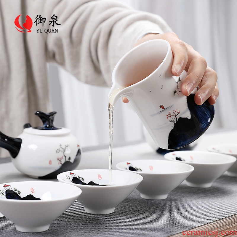 Imperial springs, Japanese ceramics fair mug handmade creative mountain water narrow household pours tea cups and cup