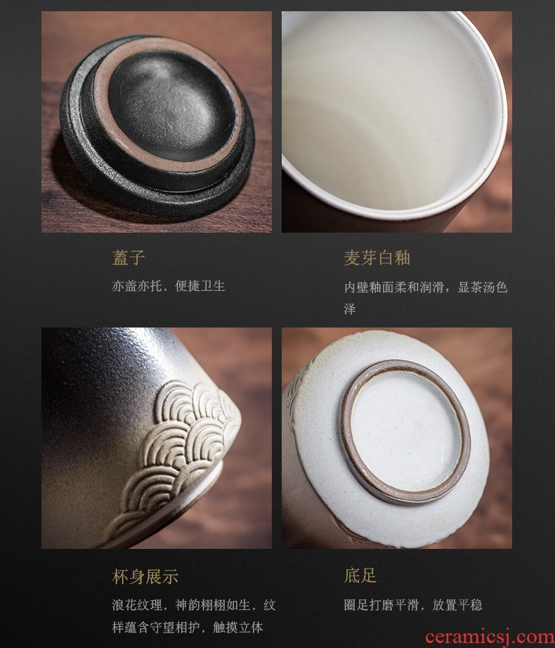 And hall of fame tea cup portable ceramic cups concentric cup creative travel tea set easy crack a cup of tea