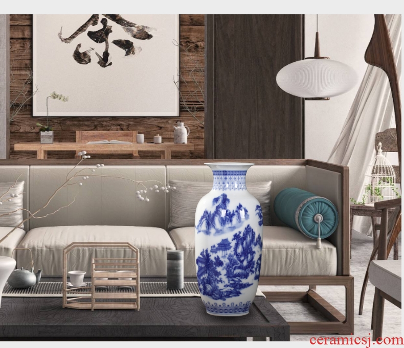 Jingdezhen Chinese pottery and porcelain vase sitting room place flower home wine ark adornment study craft vase