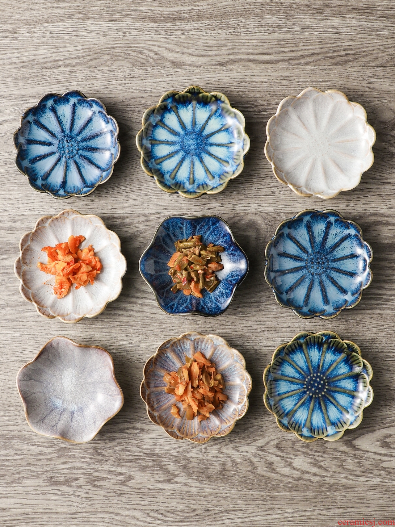 Japanese household small plate creative dishes flavor dish dip disc disc ceramic bone vinegar dish dish snack plate