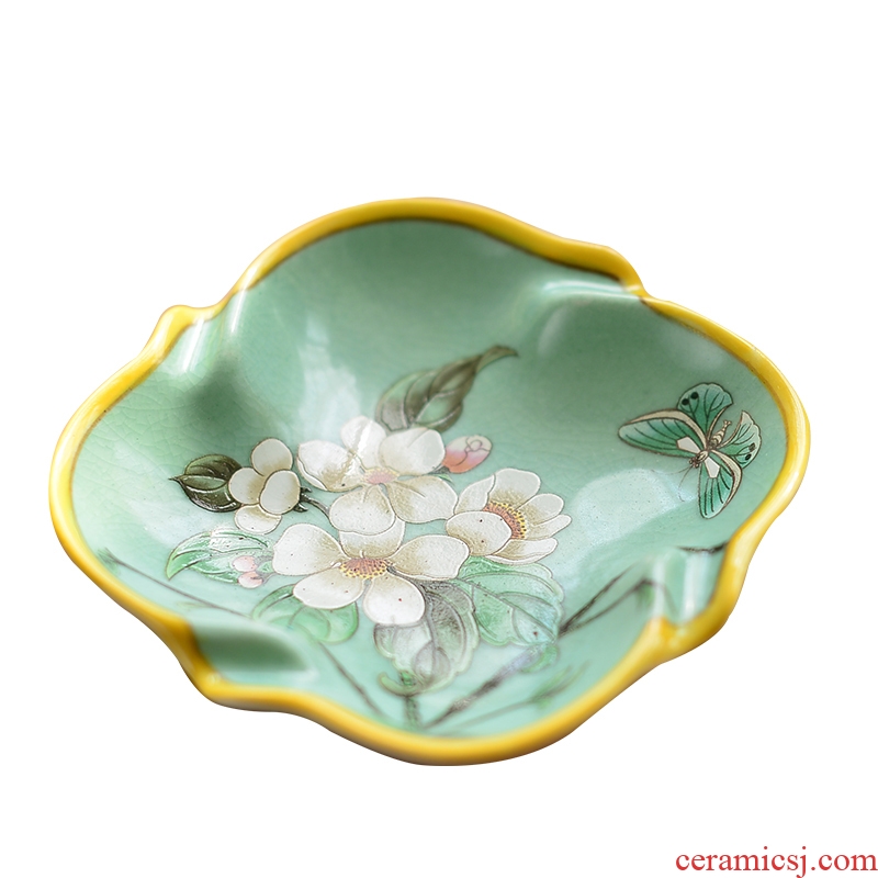 Murphy's new Chinese style classical handmade ceramic American country soap dish ashtray sitting room restaurant dried fruit plate