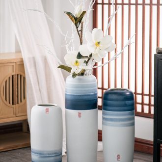 New Chinese style floor vases, flower arranging the sitting room porch household adornment of jingdezhen ceramic dried flowers large floral furnishing articles
