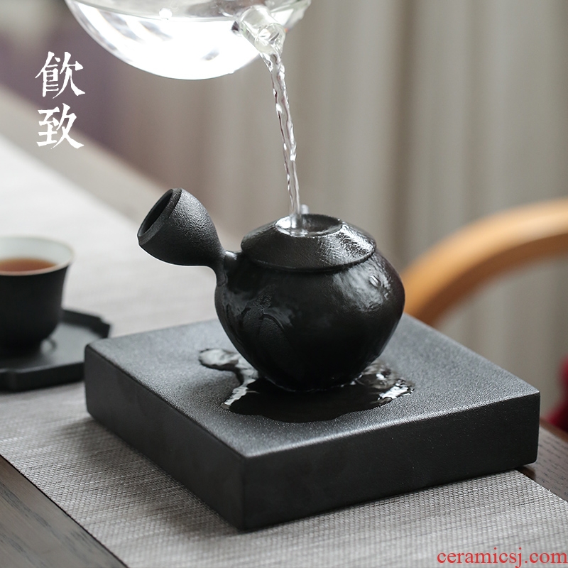Drink to black ceramic POTS bearing zen do make a pot of pad dry foam ceramic plate of kung fu tea set a pot of tea with zero